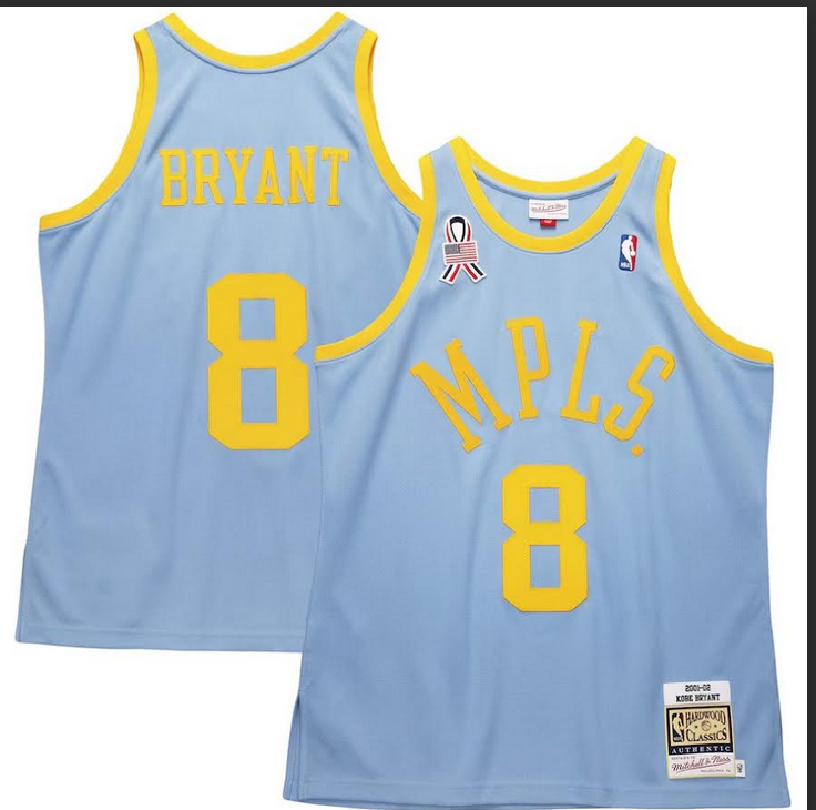 Men NBA #8 Bryant light blue 2025 jersey->other club jersey->Soccer Club Jersey